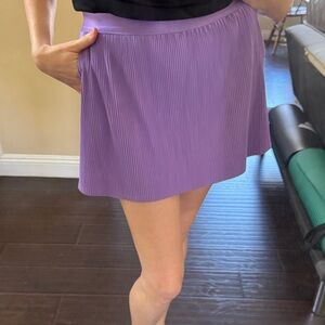 Pleated Purple Skort